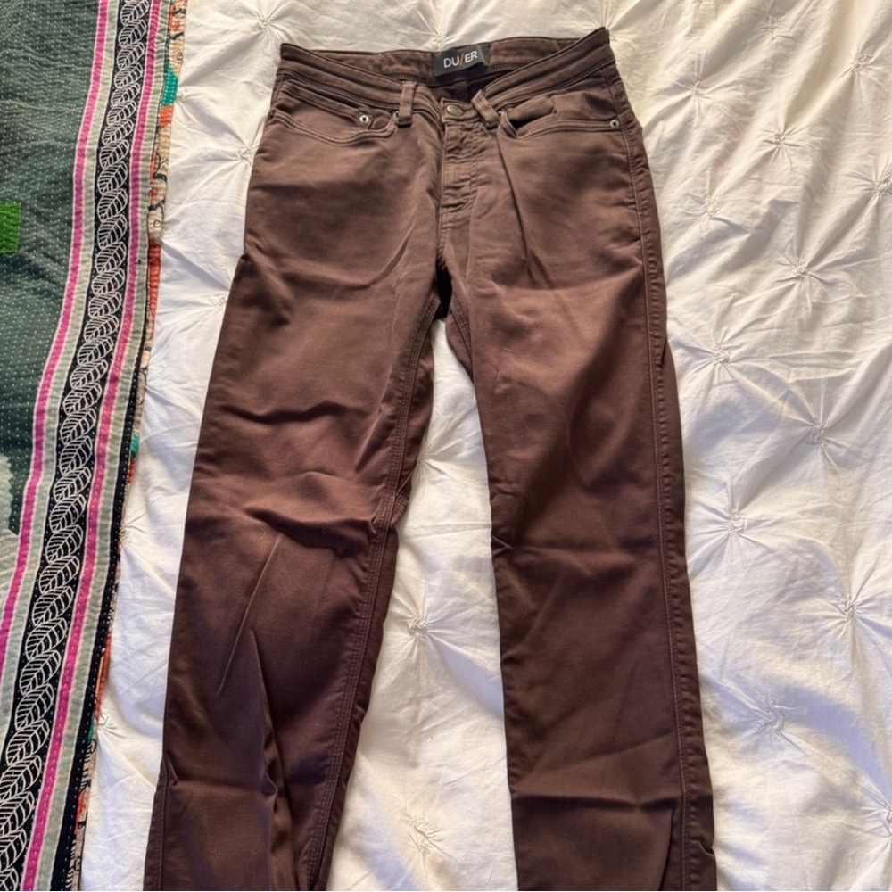 DU/ER Pants • 30x32 • No Sweat • Lightly Worn • Brown
